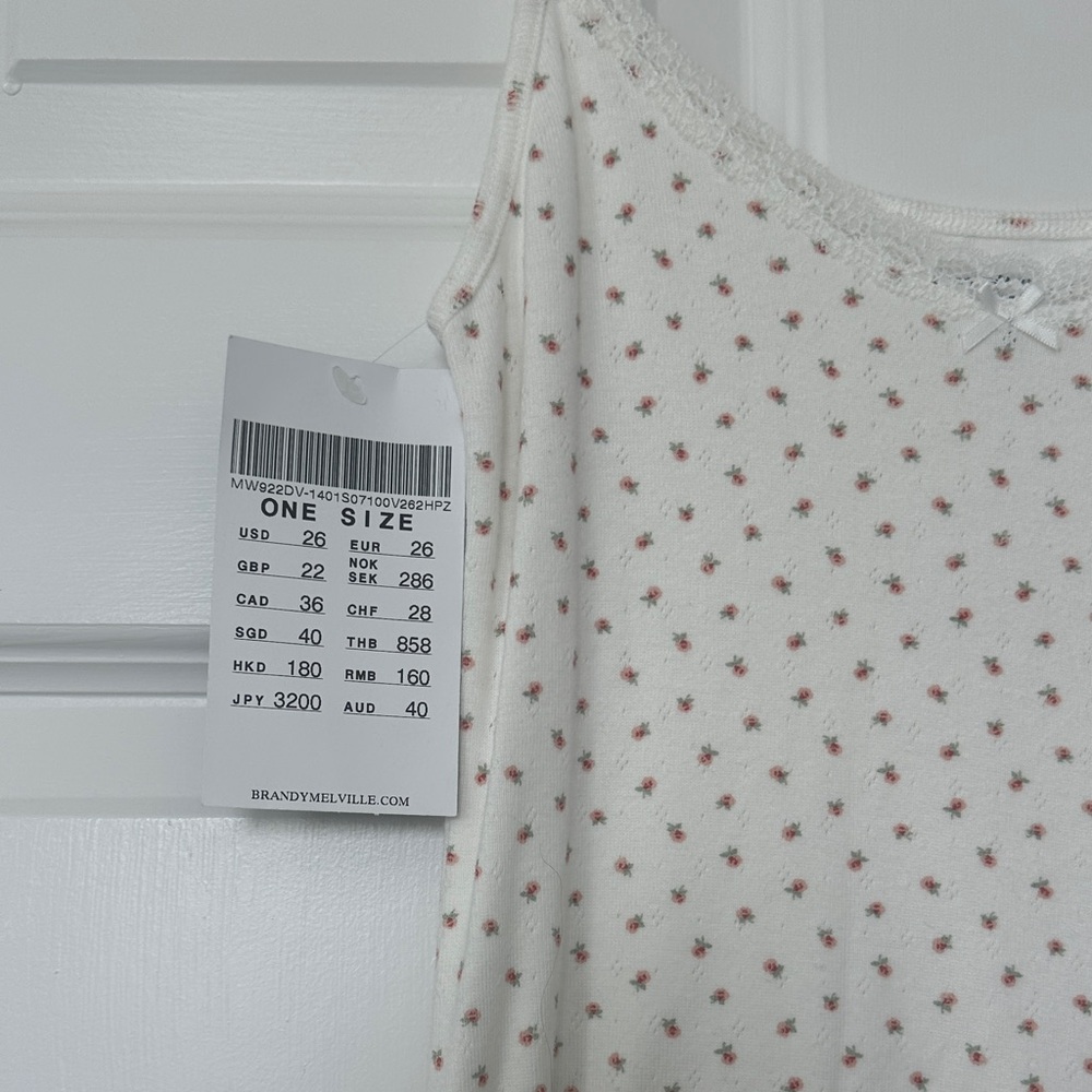 Brandy Melville floral cotton dress. NWT! One size - Picture 2 of 3